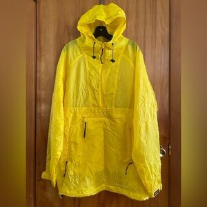 Vintage REI Rain Jacket Long Packable Yellow Unisex Size XL